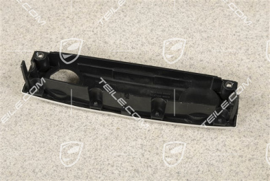 Blende 12-V-Steckdose (1 Loch) Mittelkonsole hinten, Satin-Aluminium