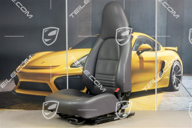 Sitz, manual einstellbar, Heizung, Leder/Kunstleder, Spacegrau, R
