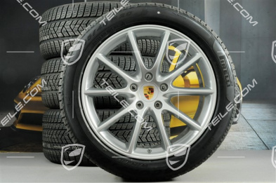 20-inch Cayenne Design winter wheel set, rims 9J x 20 ET50 + 10,5J x 20 ET64 + NEW Pirelli winter tyres 275/45 R20 + 305/40 R20, with TPMS