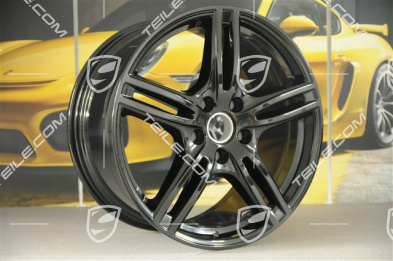 20-inch wheel rim set Turbo, 10,5J x 20 ET71 + 9,5J x 20 ET71, for winter use, black silk gloss
