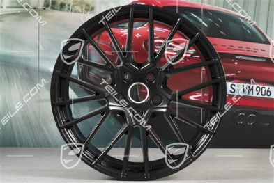21" Komplet felg RS Spyder, 11J x 21 ET49 + 9,5J x 21 ET46, do Cayenne Coupé, czarny satynowy półmat