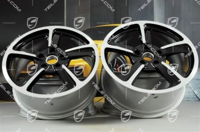 20-inch SportTechno wheel set, 8.5J x 20 ET57 + 10J x 20 x ET50, black high gloss