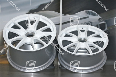 19-inch GT3 II wheel set, white, front 8,5J x 19 ET53 + rear 12J x 19 ET63