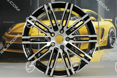 21" Felge Turbo III, Facelift, 10J x 21 ET50, schwarz hochglanz