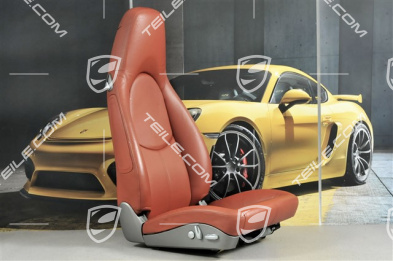 Seat, el adjustable, Lumbar, leather, Terracotta, damage, R