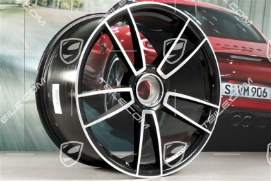21" Felga Turbo S, 11,5J x 21 ET67, czarny wysoki połysk