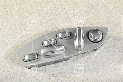 Front seat switch, seat adjuster / memory, 18-way electrically adjustment, Galvano silver, L