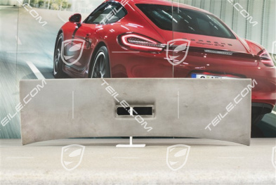 Abschlussleiste, hinten, Stoff, Stahlgrau