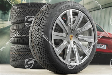 20-inch Taycan Tequipment Design winter wheel set, rims 9J x 20 ET54 + 11J x 20 ET60 + NEW Goodyear winter tyres 245/45 R20 + 285/40 R20