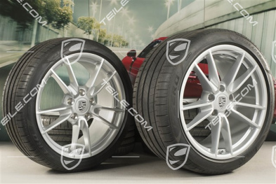19"+20" koła letnie komplet, Carrera, felgi 8,5J x 19 ET52 + 11,5J x 20 ET67 + opony letnie Pirelli 235/40 R19 + 295/35 R20, z czujnikami ciśnienia