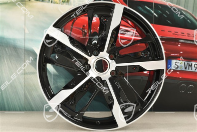 21-inch wheel rim Taycan Exclusive Design, 9,5J x 21 ET60, Carbon version (carbon aeroblades not included),  front, L