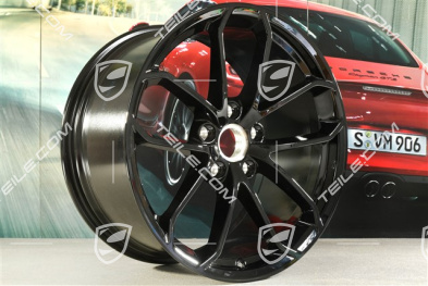 20" Felga SPYDER, 10,5J x 20 ET47, czarny wysoki połysk