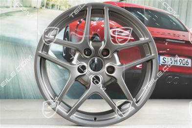 19-inch Carrera S II (Facelift) wheel set, 8J x 19 ET57 + 11J x 19 ET51, Platinum
