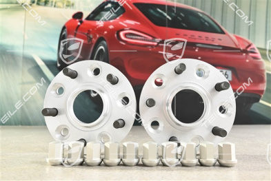 Wheel spacer set 17 mm, incl. wheel nuts
