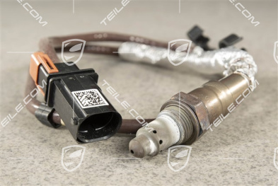 Oxygen sensor, in front of catalytic converter, Brown, Turbo, L