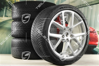 21-inch Panamera SportDesign Winter wheel set, wheel rims 9,5J x 21 ET71 + 10,5J x 21 ET71 + NEW Michelin Pilot Alpin 5 winter tyres 275/35 R21 + 315/30 R21, silver metallic