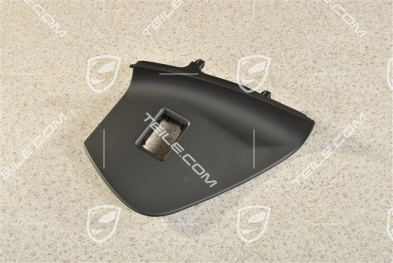 Dashboard trim lower part side cover, Airbag switch-off, Black, R