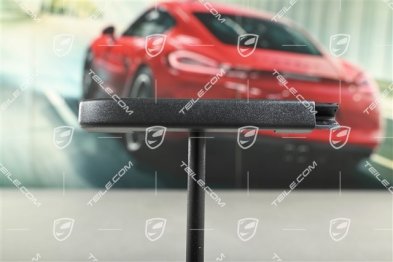 Seat rail cover, Satin black, L=R