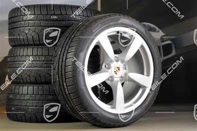 18" Cayman S Winterräder Satz (Felgen mit Reifen), Felgen vorne 8J x 18 ET57 + hinten 9J x 18 ET43
