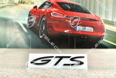 Schriftzug "GTS", Schwarz Hochglanz