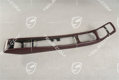 Centre console, leatherette, Wine red