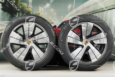 19" Taycan S winter wheel set, rims 8J x 19 ET50 + 10J x 19 ET47 + NEW Pirelli winter tyres 225/55 R19 + 275/45 R19