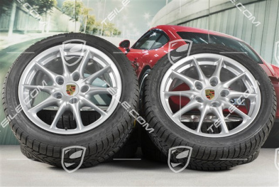 17" Koła zimowe komplet Carrera II, felgi 7J x 17 ET50 + 9J x 17 ET55 + NOWE opony zimowe 205/50 R17 + 255/40 R17