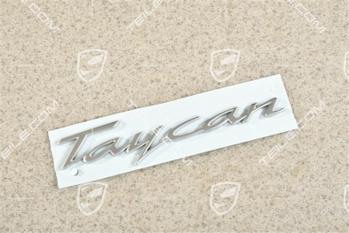 Badge / Emblem TAYCAN Light Silver Metallic