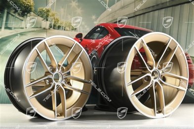 20"+21" Carrera Exclusive Design wheel rim set, rims 8.5J x 20 ET50 + 11.5J x 21 ET79, Neodyme
