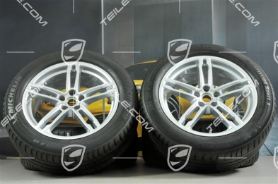 19" "Macan Turbo" koła letnie komplet, felgi 8J x 19 ET21 + 9J x 19 ET21, opony letnie Michelin 235/55 R 19 + 255/50 R 19, z czujnikami ciśnienia RDK