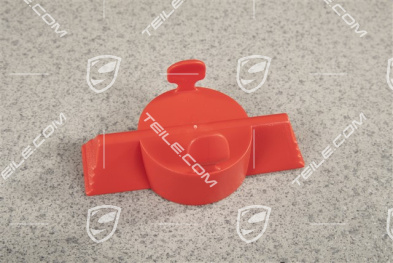 Dummy cover, Tow hitch, Red