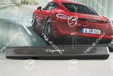 Einstiegleiste, Carbon, mit Beleuchtung, mit Schriftzug "Cayman", R