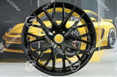 21" Komplet felg Panamera Sport Design, 9,5J x 21 ET71 + 10,5J x 21 ET71, czarny połysk