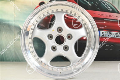 18-inch Alloy wheel rim, Turbo 3.6, 10J x 18 ET61, Speedline, silver