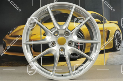20" Carrera S III wheel rim set, 8,5J x 20 ET51 + 11J x 20 ET52, brilliant chrome finish