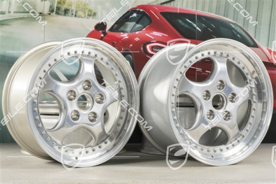 18" Felgen Satz, Turbo 3.6, 10J x 18 ET61 + 8J x 18 ET52, Speedline, poliert