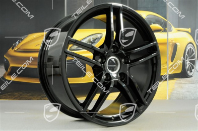 19-inch Carrera rim set, 8,5J x 19 ET54 + 11J x 19 ET69, black high gloss