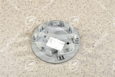 Hub cap, concave, crest coloured, Vesuvgrau