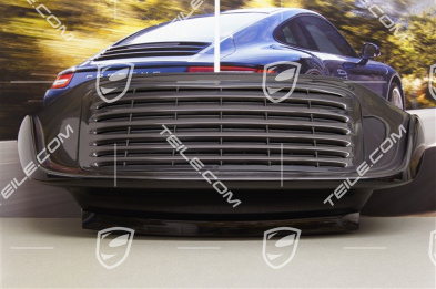 Turbo rear spoiler, incl. rear bonnet (engine lid), set incl. grille and all attachment parts