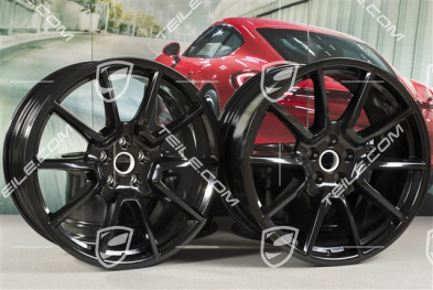 20" Felgensatz Macan SportDesign, 9J x 20 H2 ET26 + 10J x 20 H2 ET19, schwarz hochglanz
