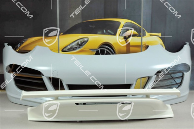 Aero Kit Cup Stoßstange vorne + Aero Kit CUP Frontspoiler + Heckspoiler mit Flügel, ohne Scheinwerferreinigungsanlage und ParkAssistant (PDC)