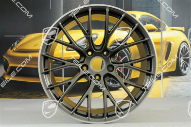 20-inch wheel rim set RS SPYDER Design, 8,5J x 20 ET49 + 11,5J x 20 ET56, Platinum satin-matt