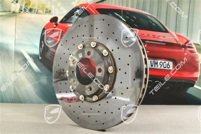 PCCB ceramik brake disc, Taycan / Panamera, 20-inch / 420mm, damaged on the inner edge (photos), L