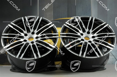 21" Felgensatz Turbo III, Facelift, 10J x 21 ET50, schwarz hochglanz