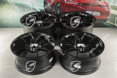 20"+21" GT3 Felgen Satz, 9,5J x 20 ET46 + 12J x 21 ET45, schwarz seidenmatt