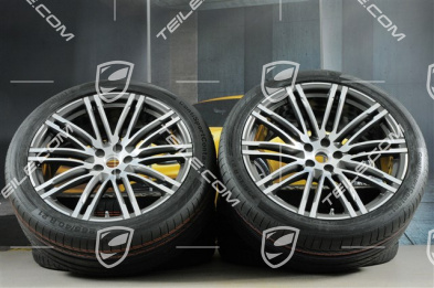 21-inch Turbo III summer wheels set, rims 9J x 21 ET26 + 10J x 21 ET19 + NEW Continental summer tyres 265/40 R 21 + 295/35 R 21, with TPMS