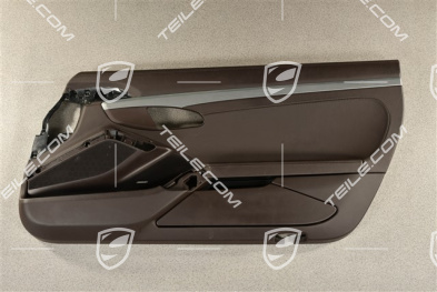 Türverkleidung mit Zierleiste galvanisiert, Leder Espresso, Bose, R