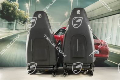 Seats, manual/electric adjustable, Leatherette/Alcantara, black, L+R