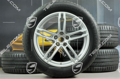 19" "Macan Turbo" koła letnie komplet, felgi 8J x 19 ET21 + 9J x 19 ET21, opony letnie Michelin 235/55 R 19 + 255/50 R 19, z czujnikami ciśnienia RDK