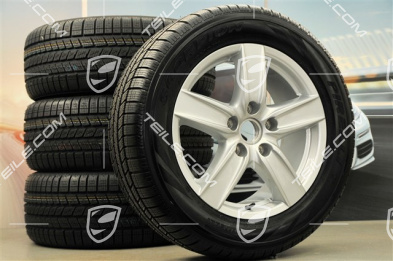 18" Cayenne S III Winterräder Satz, 4x Felgen 8 J x 18 ET 53 + 4x Pirelli Winterreifen 255/55 R18, ohne RDK-Sensoren